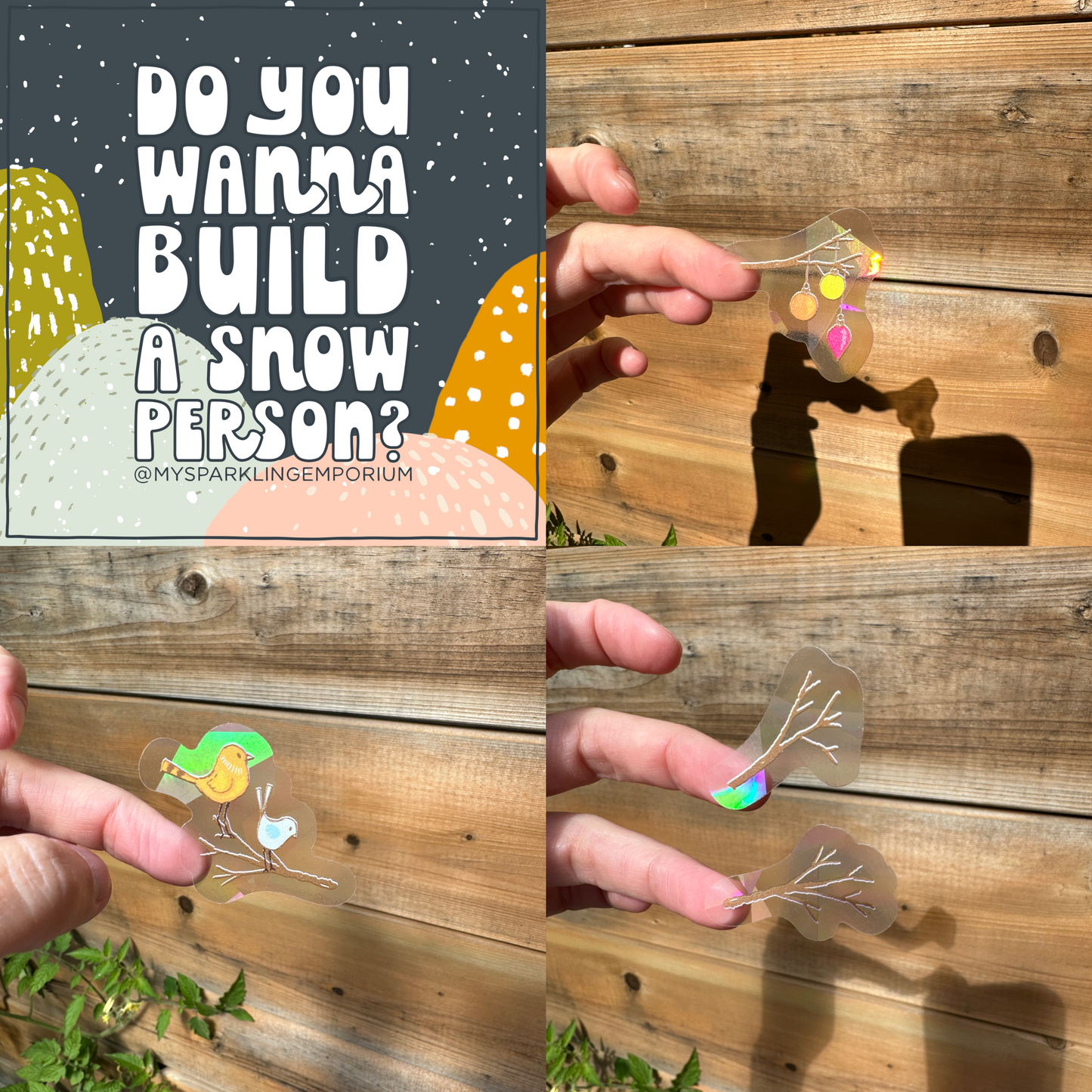 Mystery Snow Day Suncatcher Sticker Kit My Sparkling Emporium
