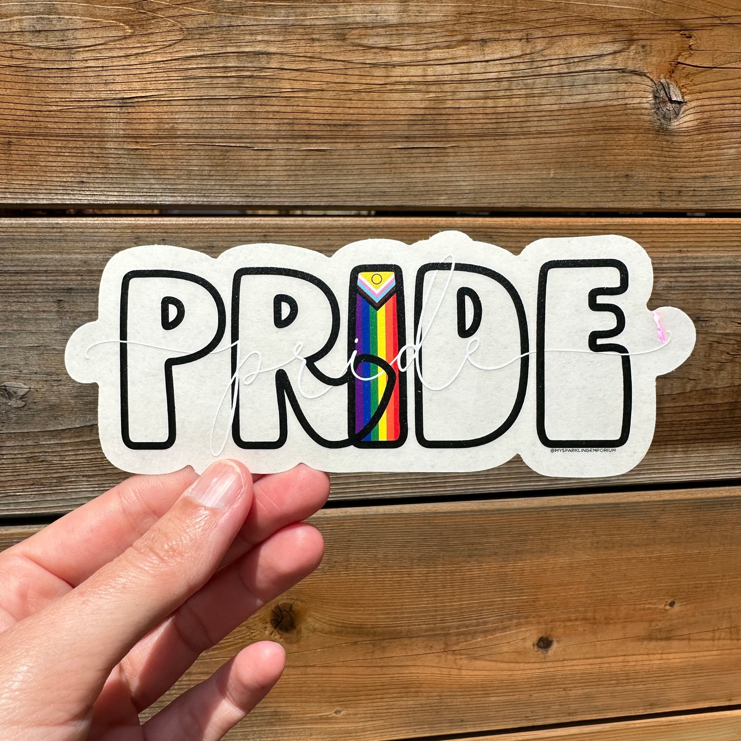 PRIDE Suncatcher Sticker My Sparkling Emporium