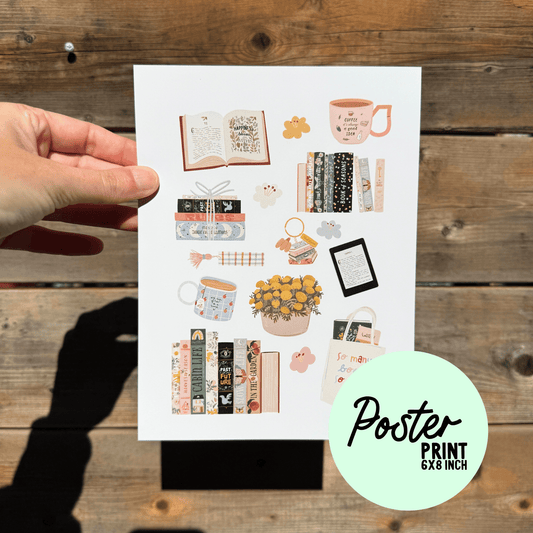 Book Club Poster Print My Sparkling Emporium