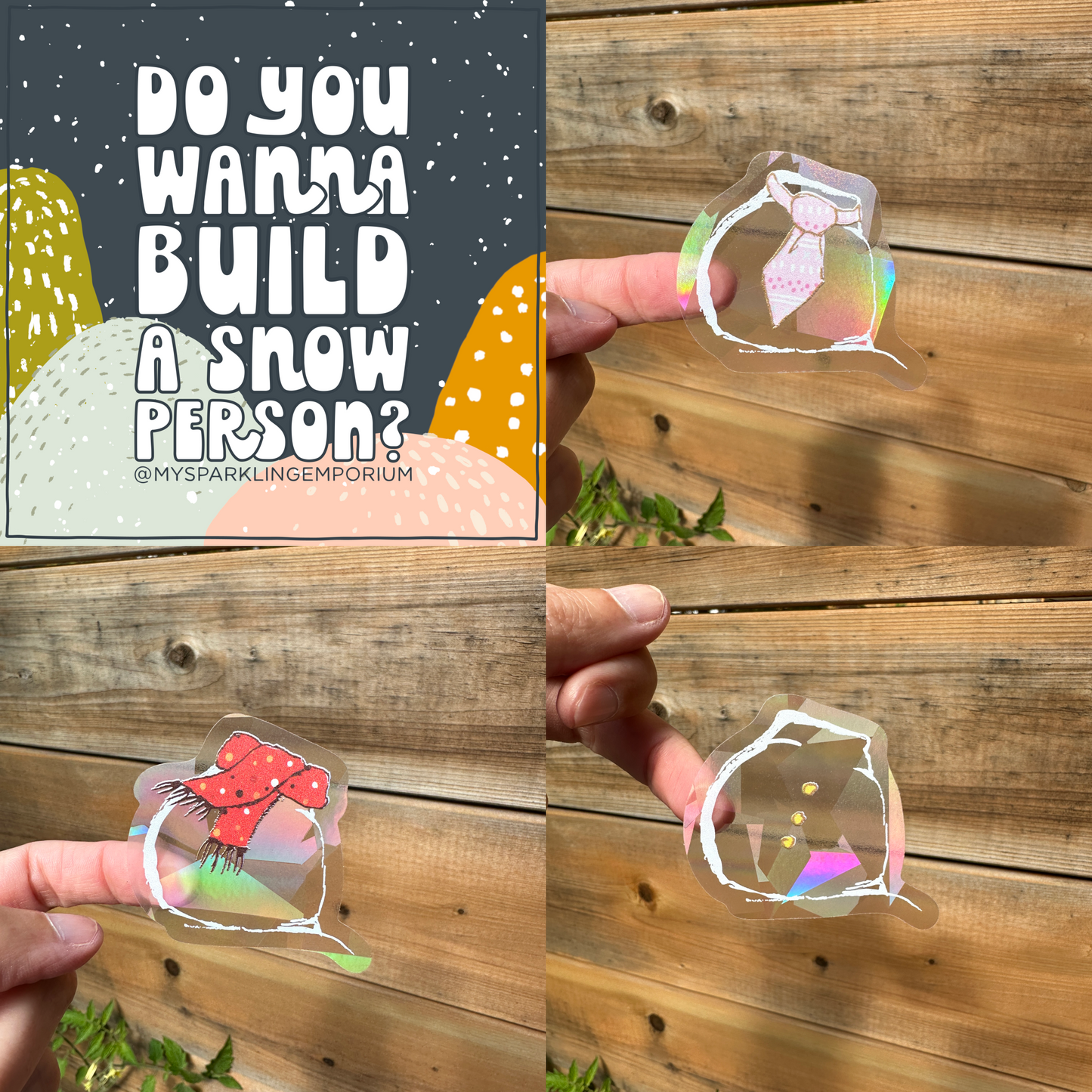 Mystery Snow Day Suncatcher Sticker Kit My Sparkling Emporium