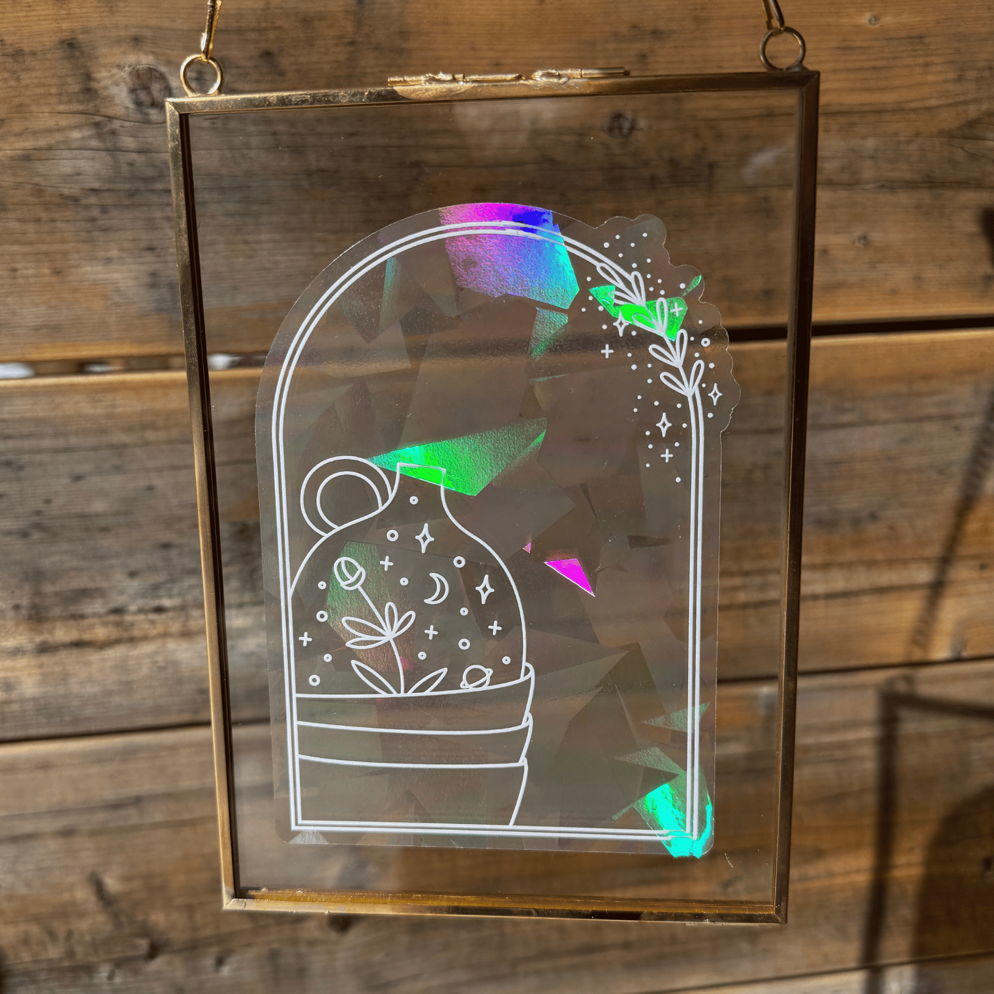 Clay Days Suncatcher Sticker My Sparkling Emporium