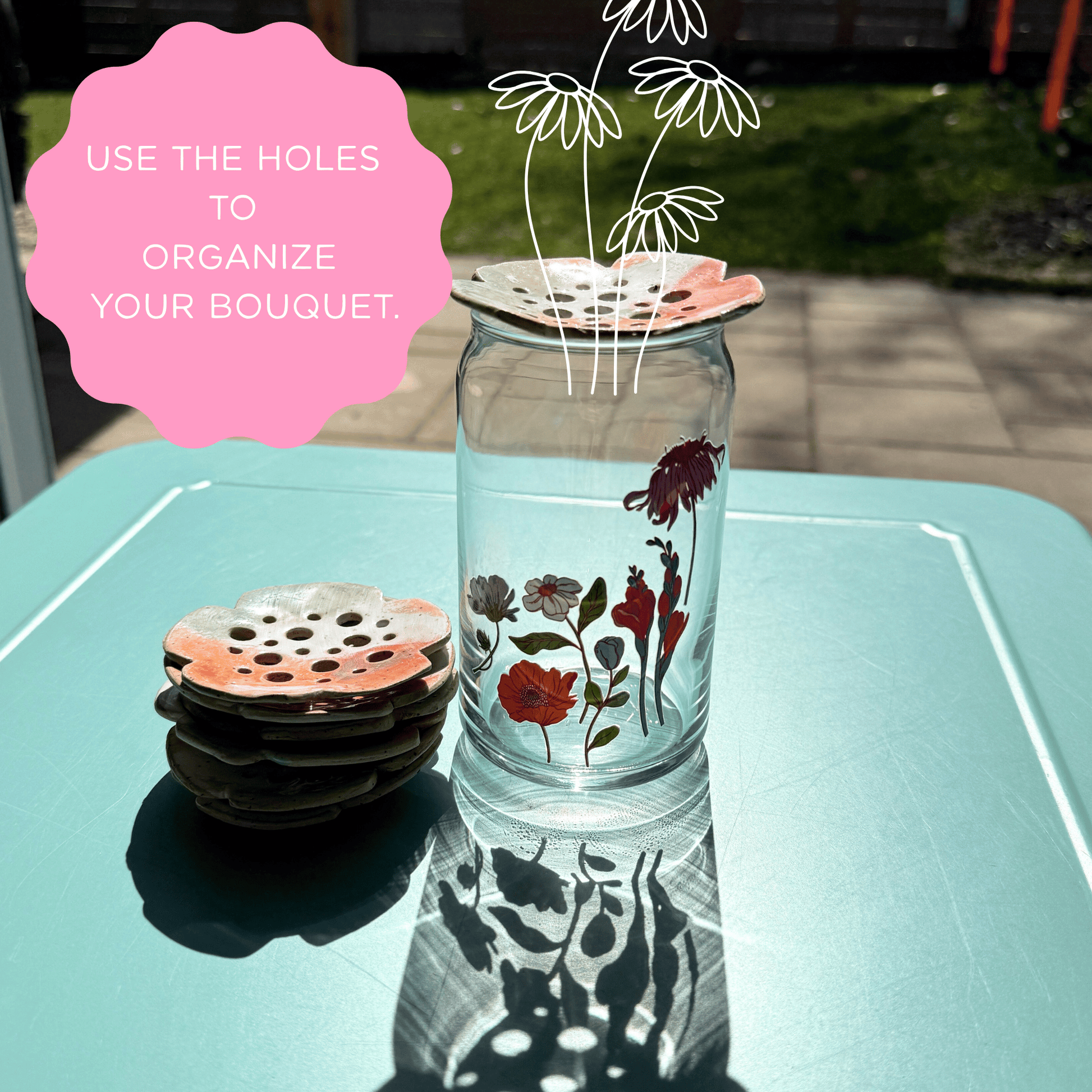 Flower Frog: Coast PotteryByMae