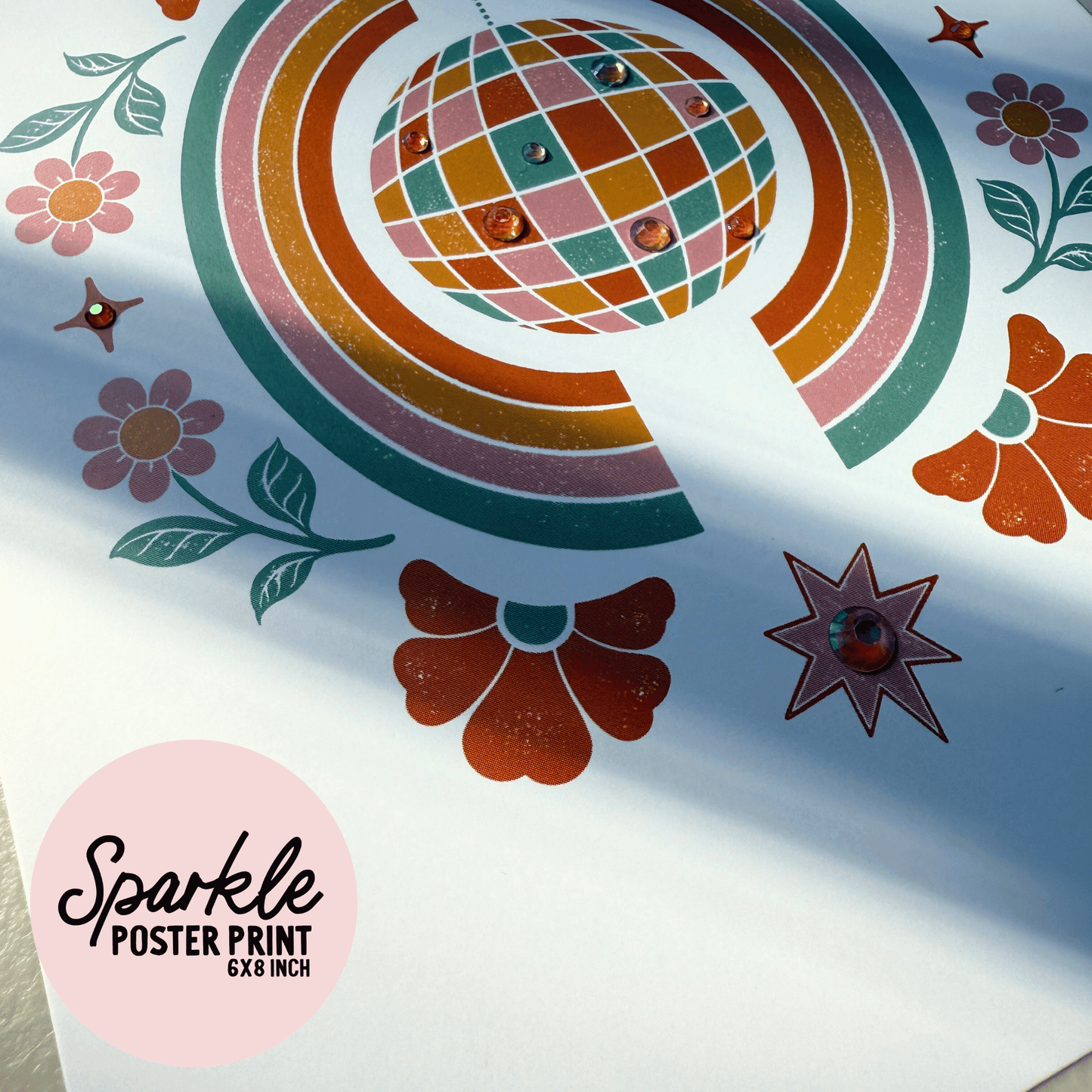 Disco Sparkle Poster Print My Sparkling Emporium