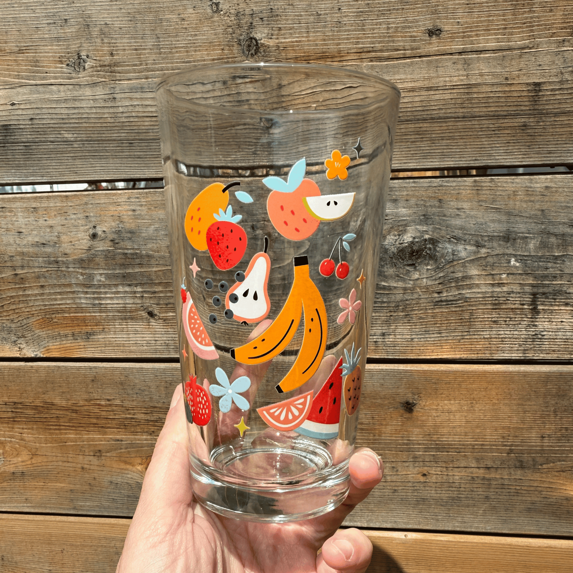 Fruit Salad Pint Glass My Sparkling Emporium
