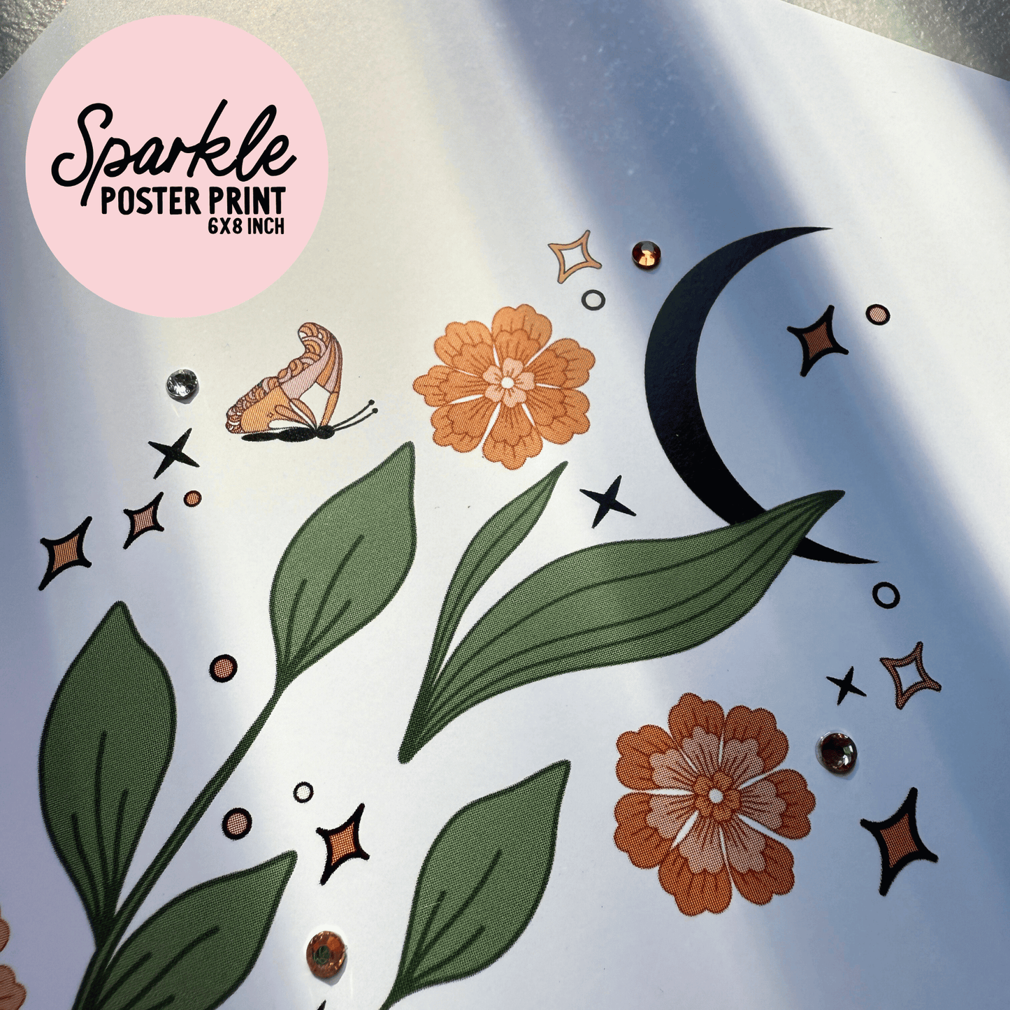 Midnight Sprout Sparkle Poster Print My Sparkling Emporium