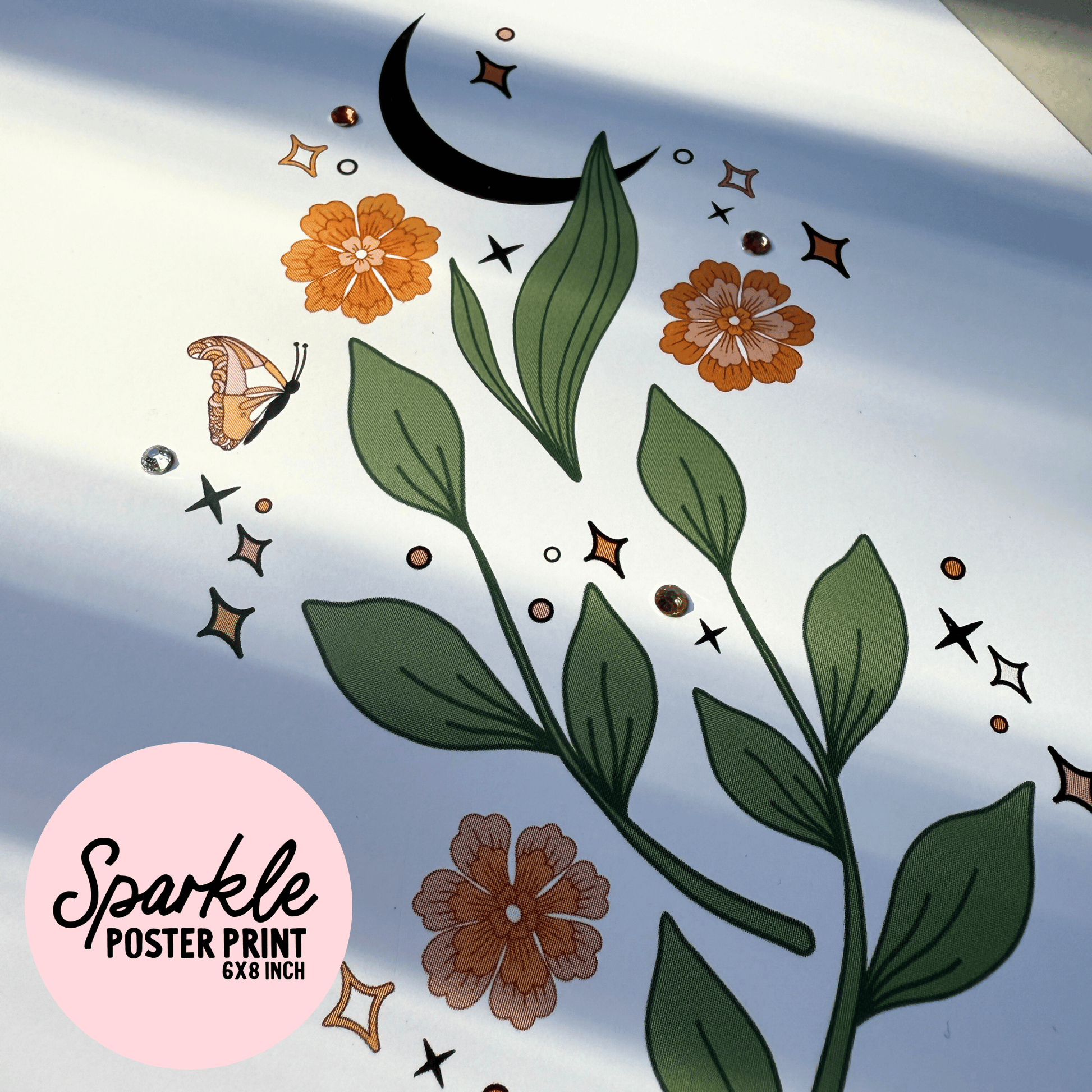 Midnight Sprout Sparkle Poster Print My Sparkling Emporium