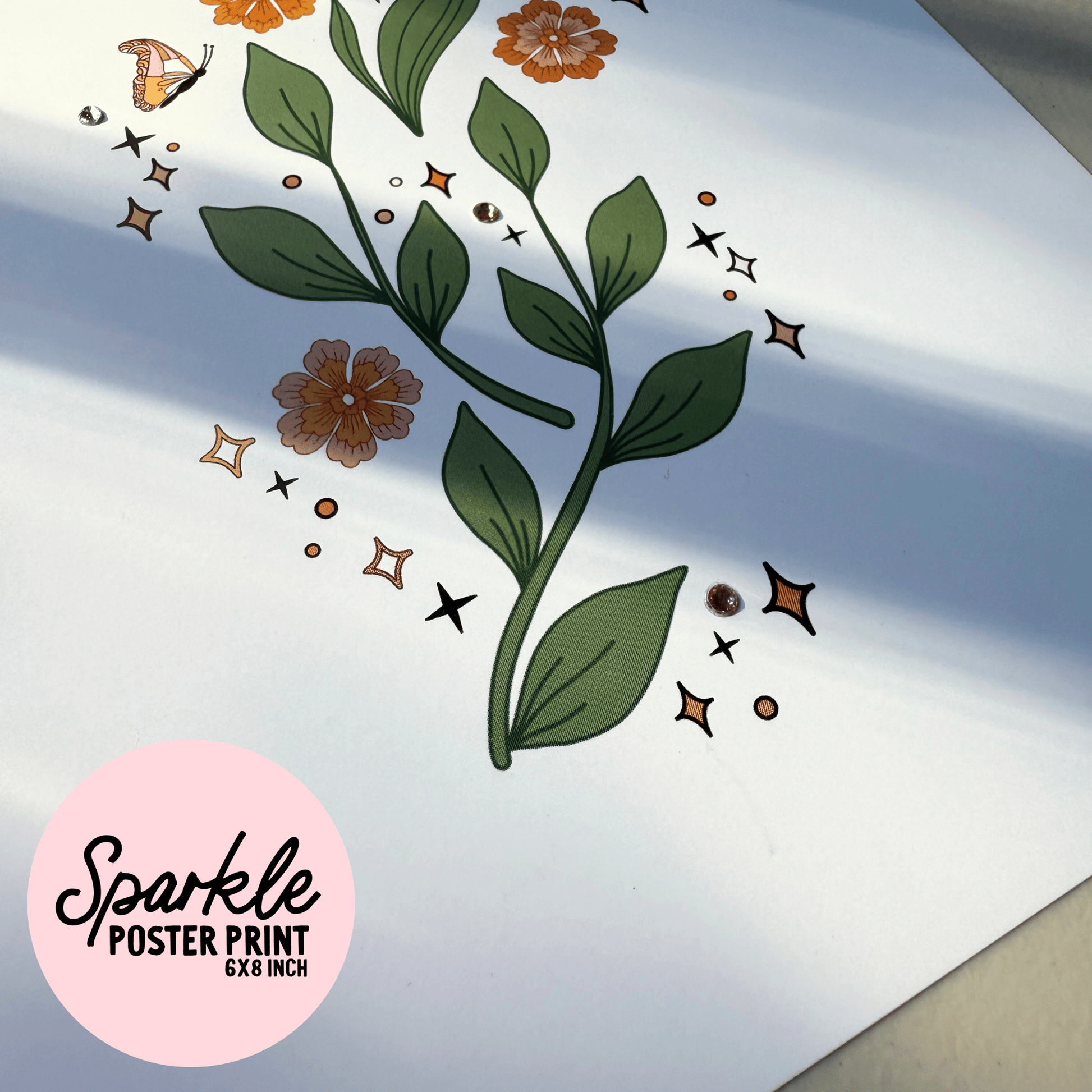 Midnight Sprout Sparkle Poster Print My Sparkling Emporium