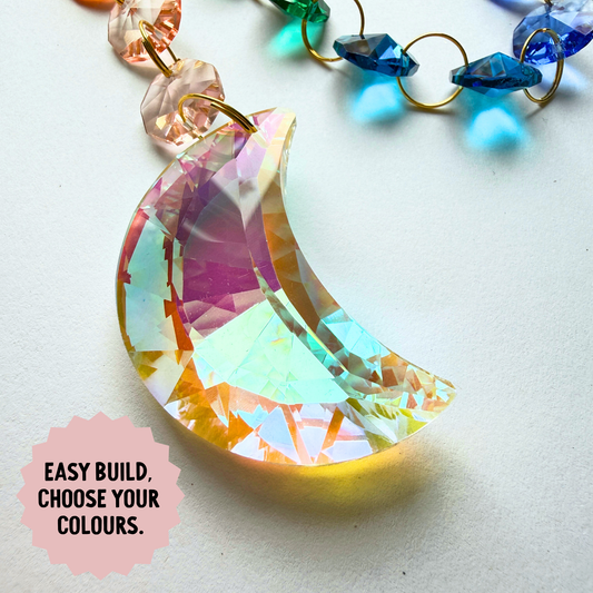 Dark Rainbow Drop Prism Suncatcher Kit My Sparkling Emporium