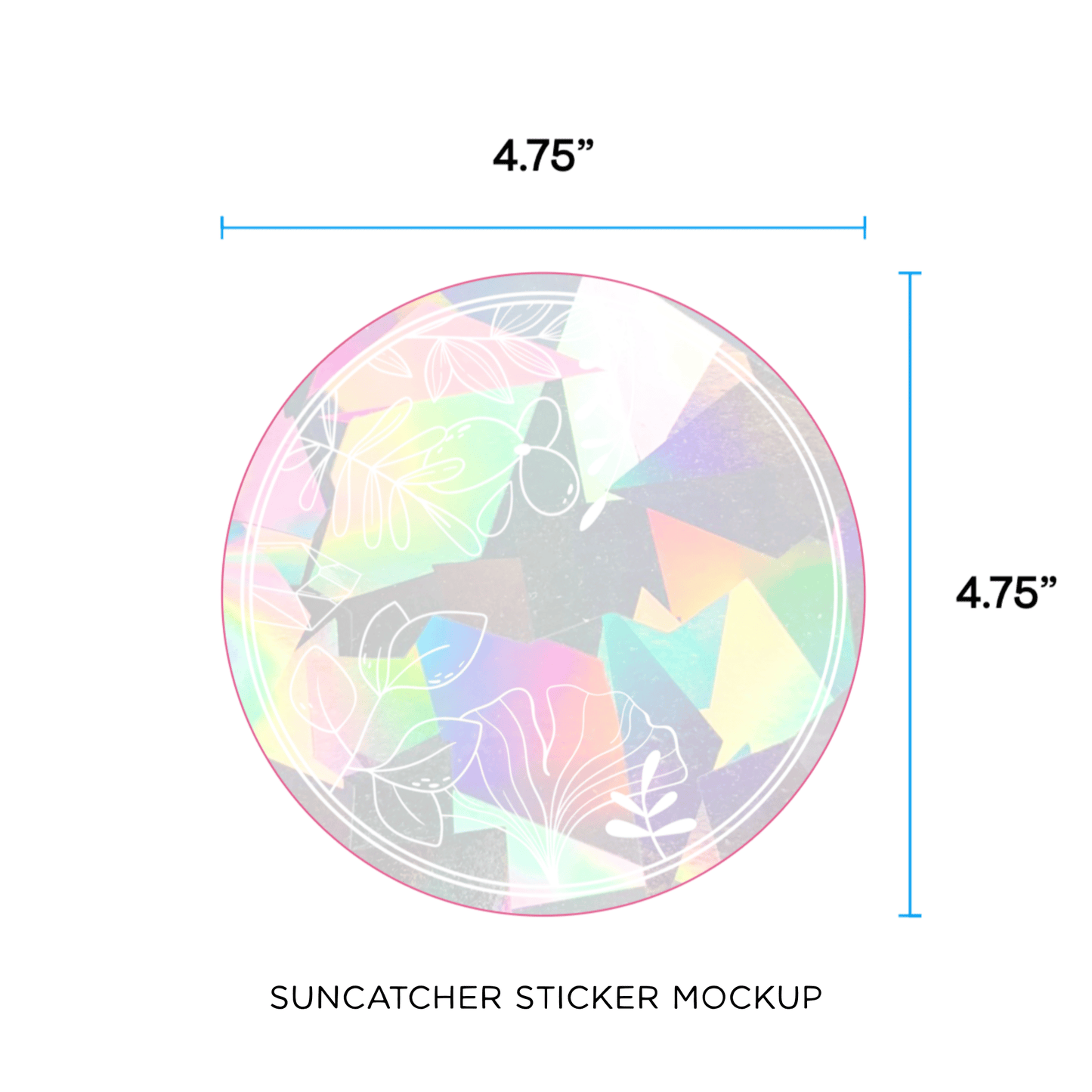 Nature Hoop Suncatcher Sticker My Sparkling Emporium