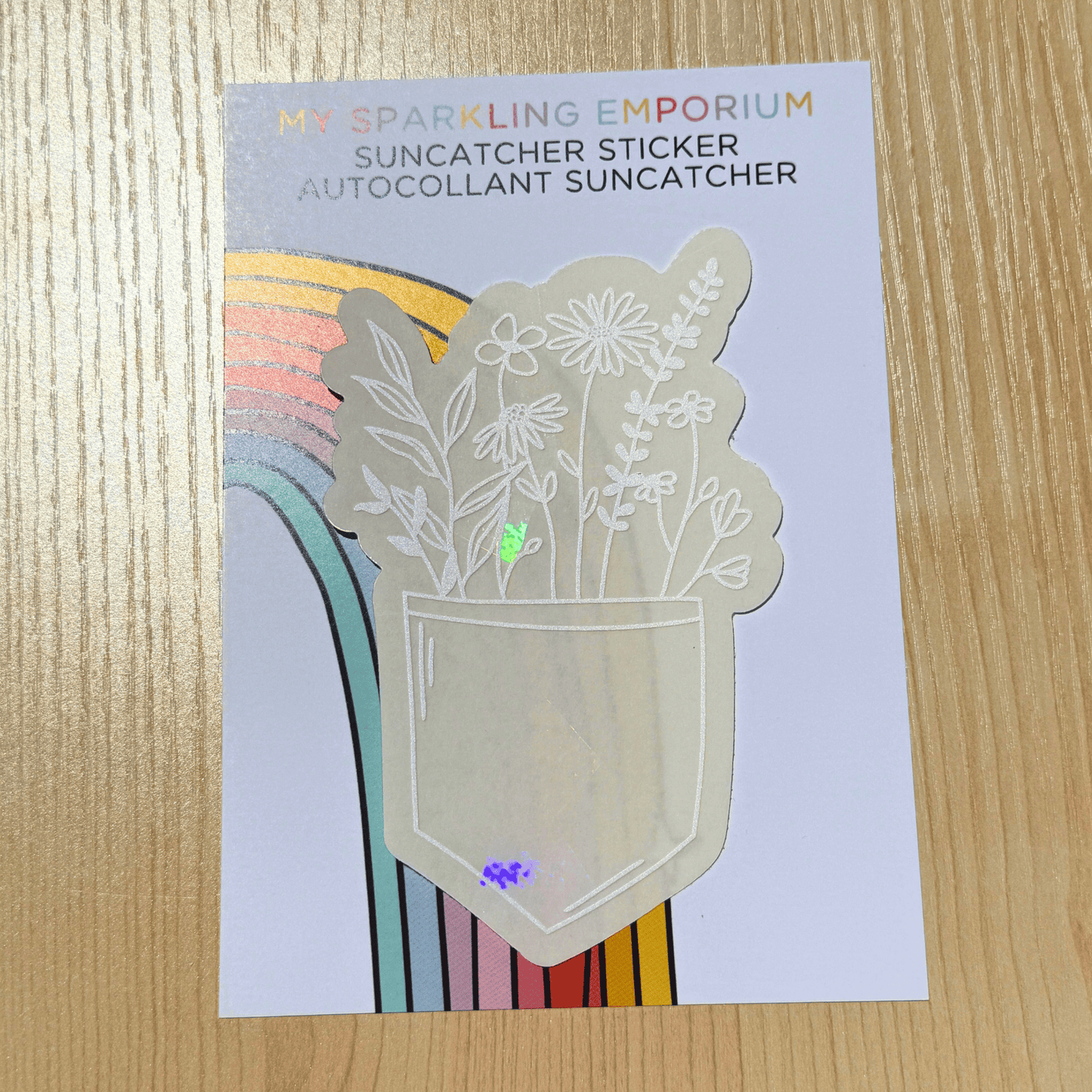 Pocket Garden Suncatcher Sticker My Sparkling Emporium