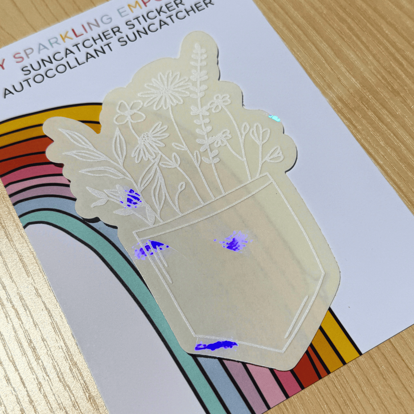 Pocket Garden Suncatcher Sticker My Sparkling Emporium