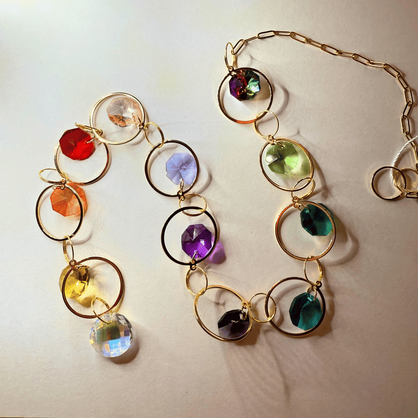 Polka Dots Rainbow Prism Suncatcher My Sparkling Emporium