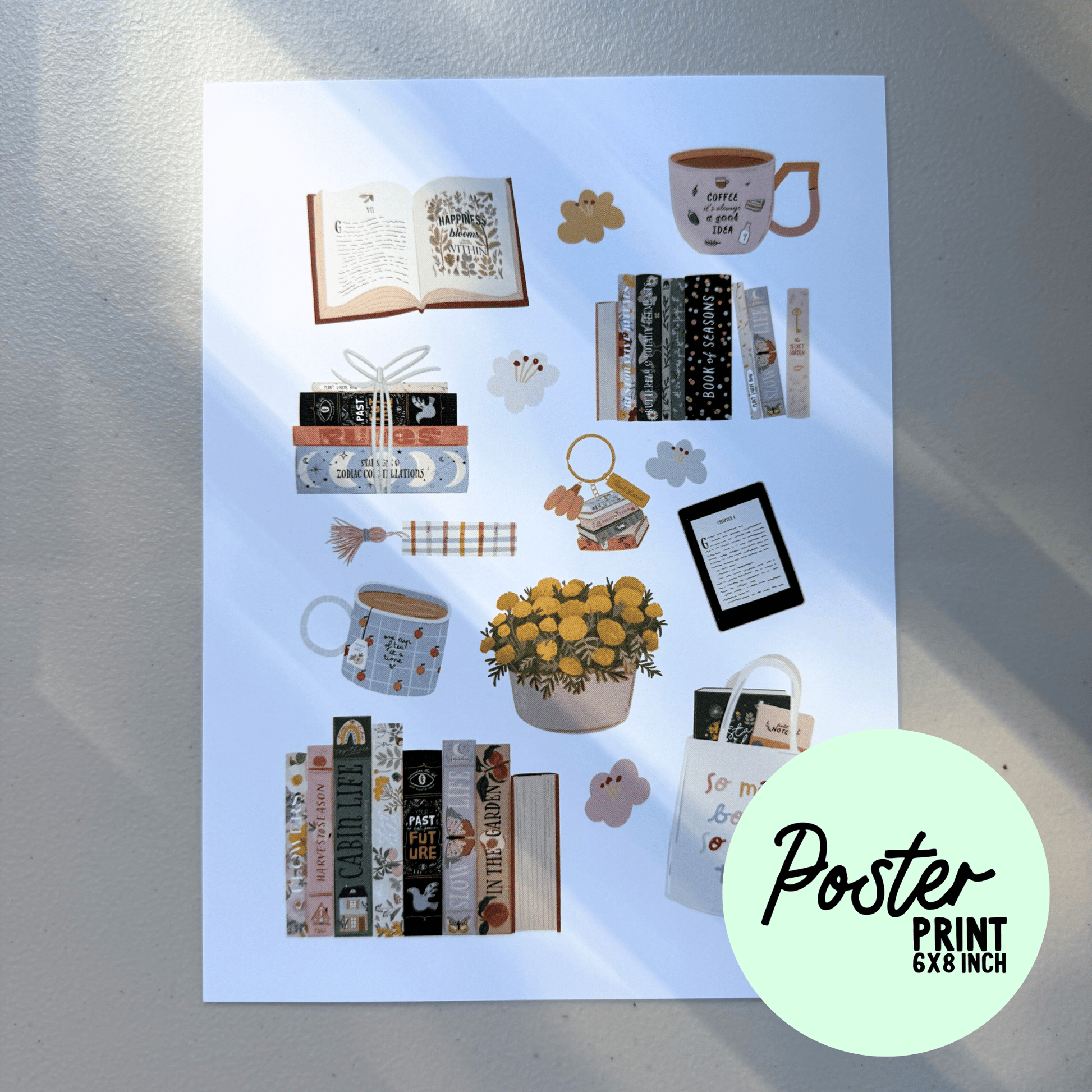 Book Club Poster Print My Sparkling Emporium
