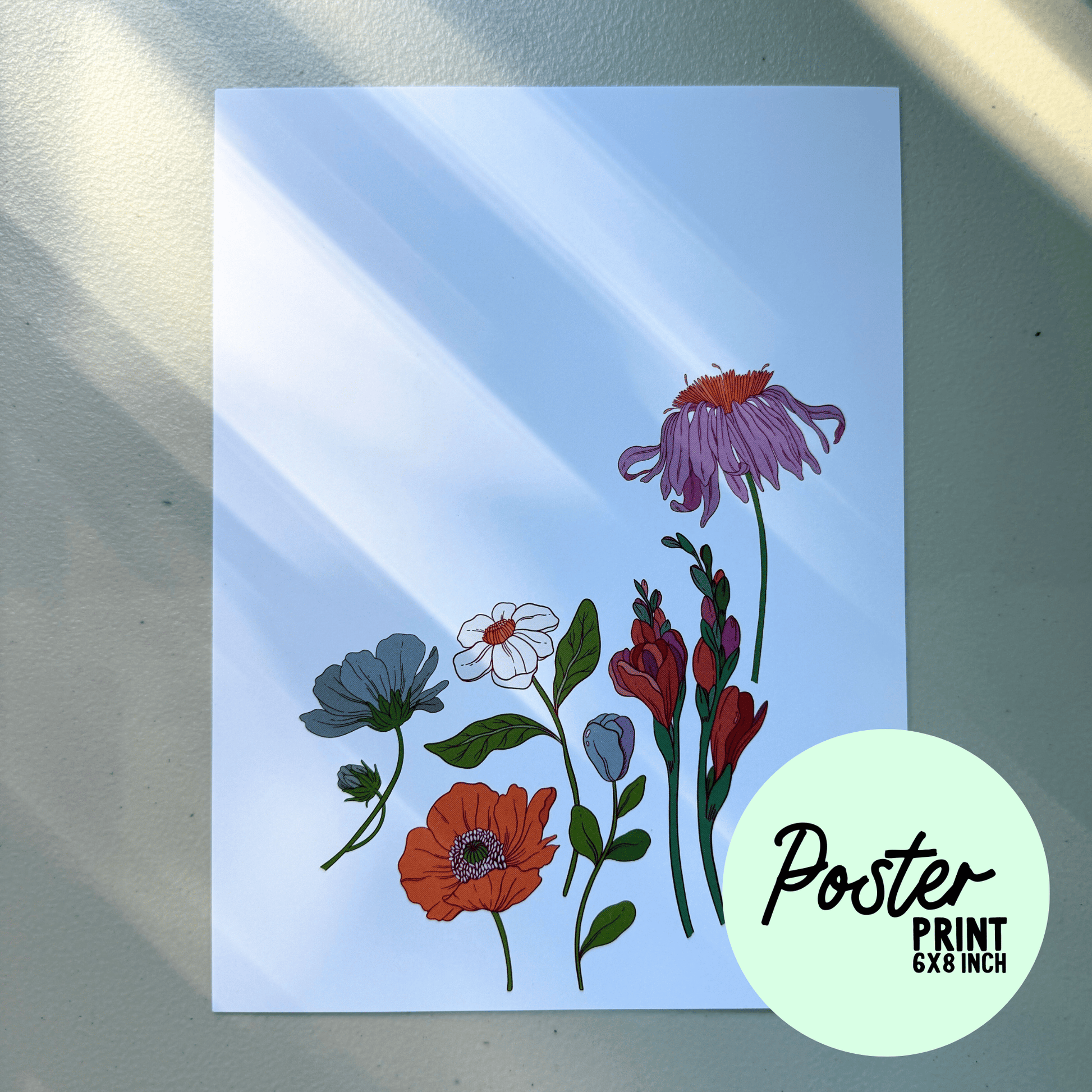 Wildflower Poster Print My Sparkling Emporium