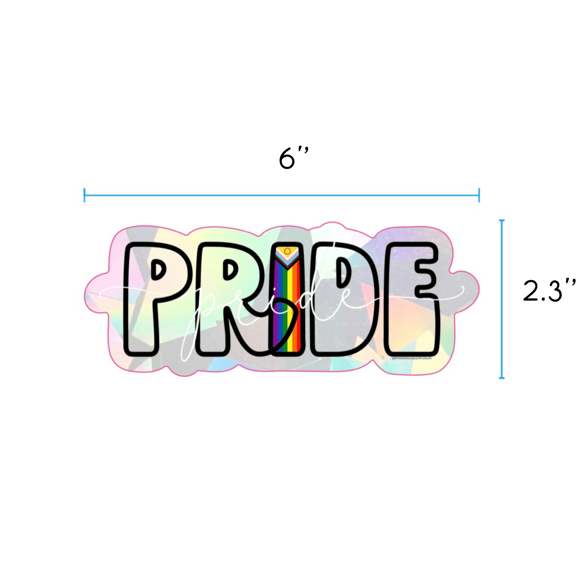 PRIDE Suncatcher Sticker My Sparkling Emporium