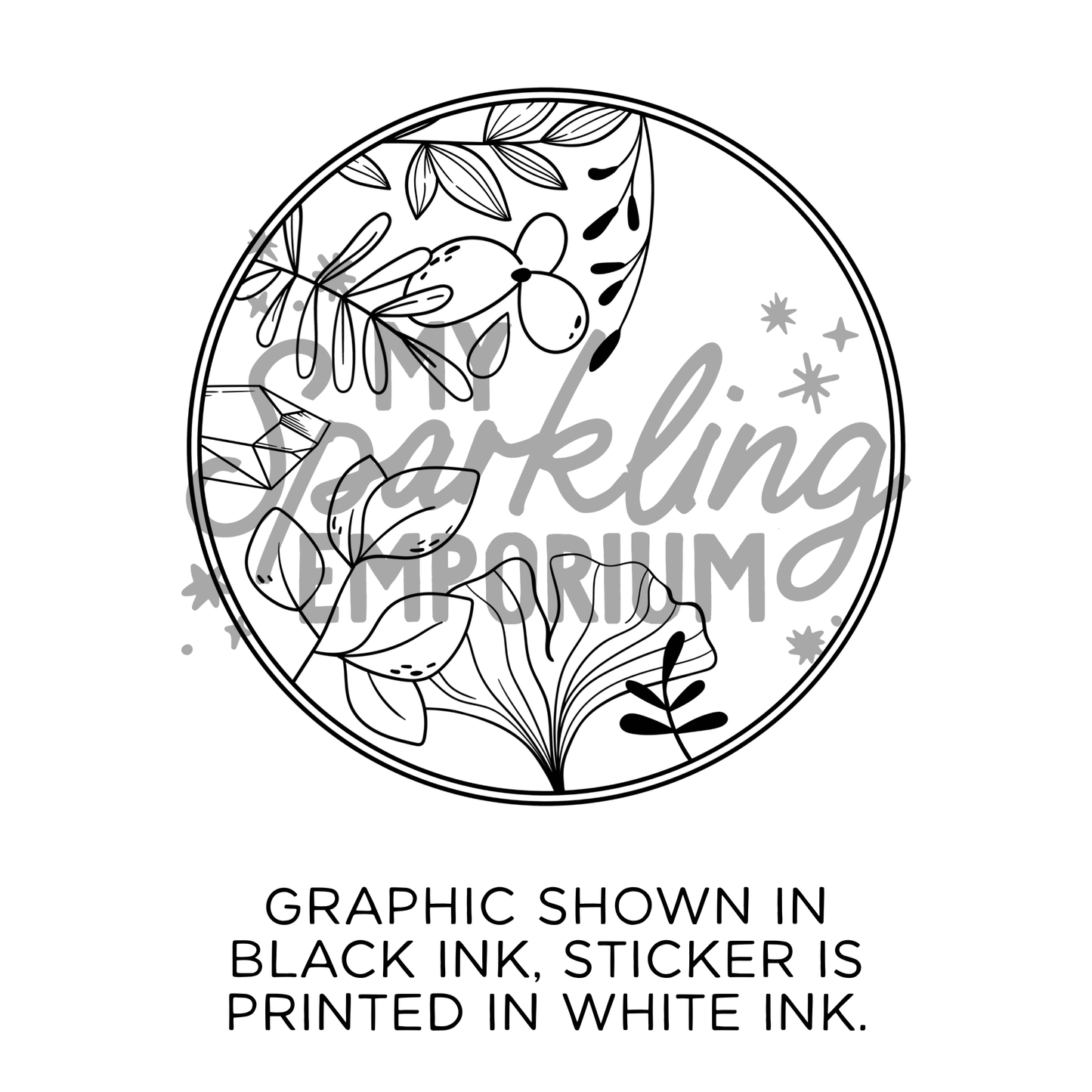 Nature Hoop Suncatcher Sticker My Sparkling Emporium