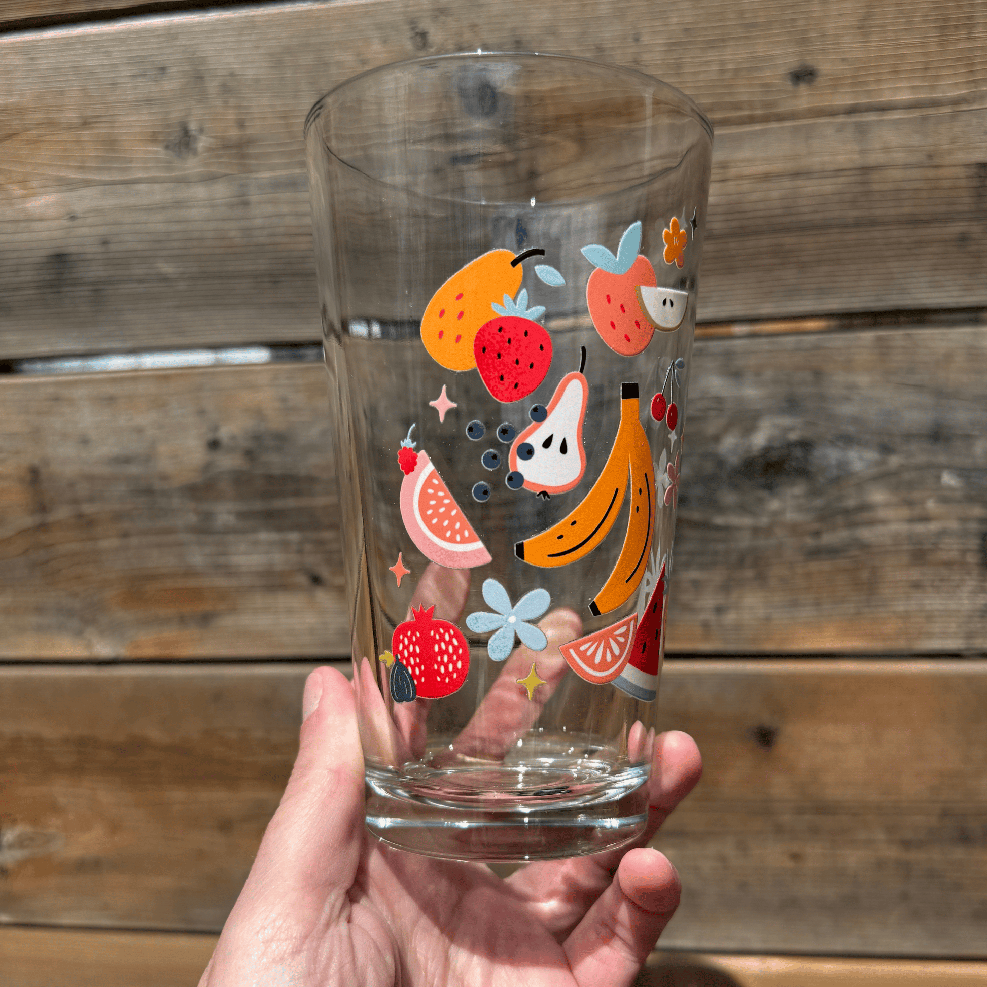 Fruit Salad Pint Glass My Sparkling Emporium