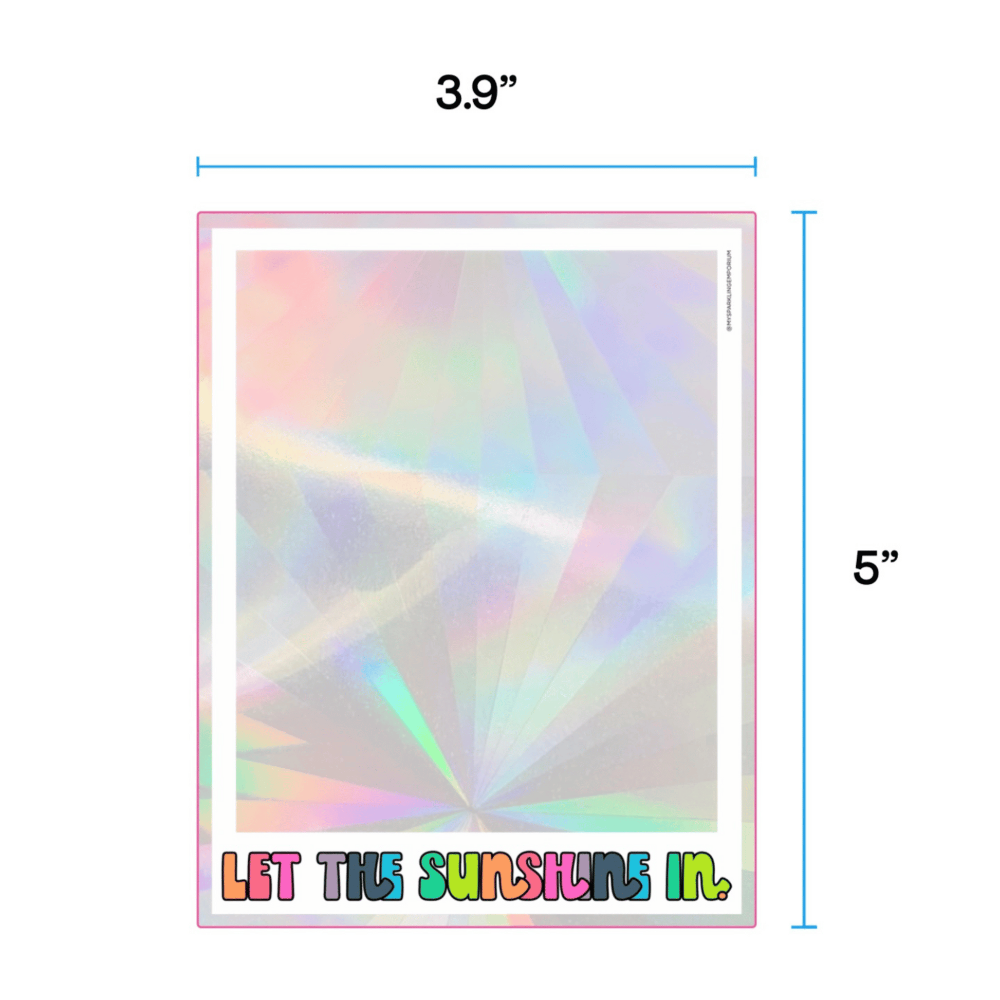 Snap Shot Suncatcher Sticker My Sparkling Emporium