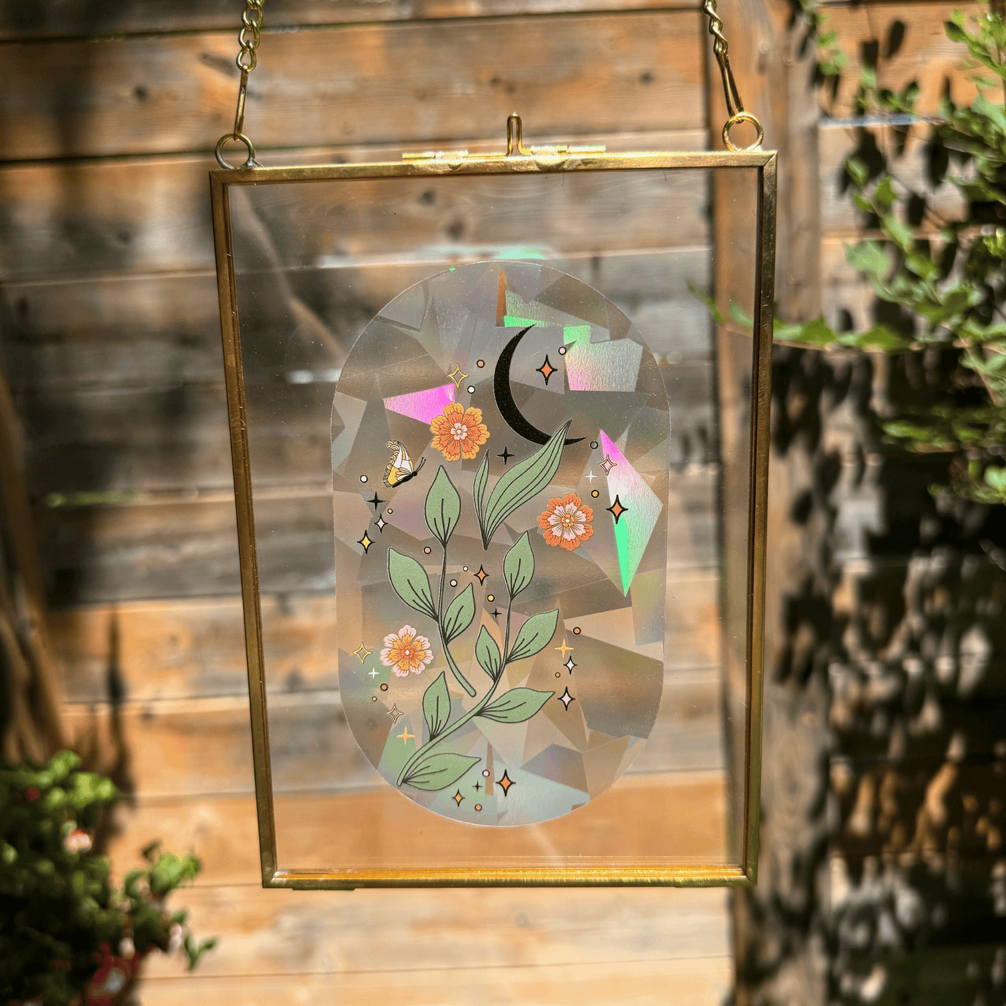 Midnight Sprout Suncatcher Sticker My Sparkling Emporium