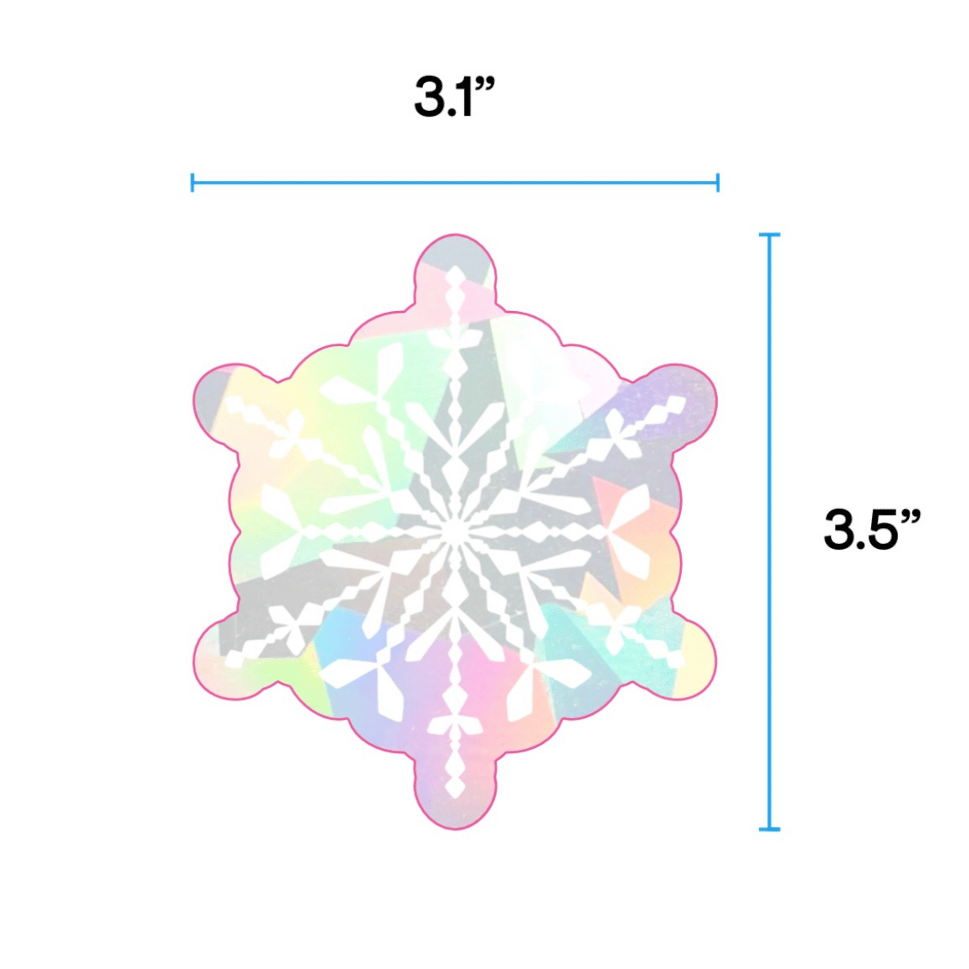 Snowflake Suncatcher Sticker Set My Sparkling Emporium