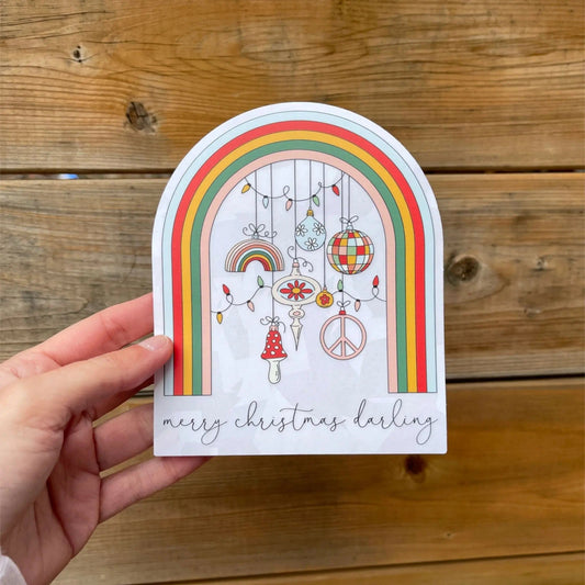 Darling Rainbow Suncatcher Sticker Suncatcher Sticker My Sparkling Emporium