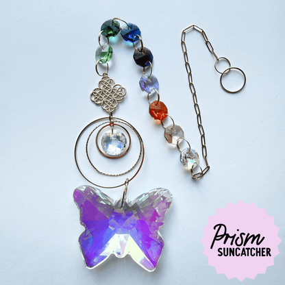 Garden Butterfly Prism Suncatcher My Sparkling Emporium