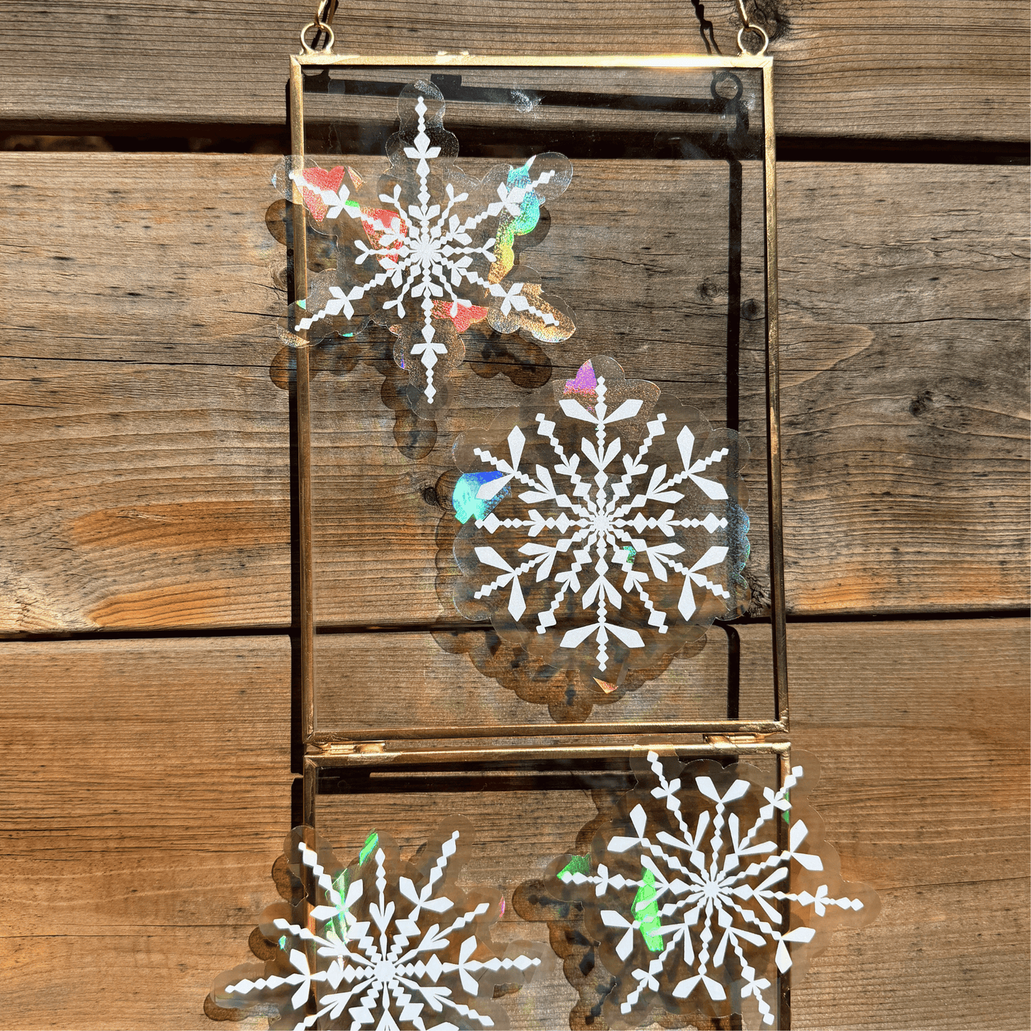 Snowflake Suncatcher Sticker Set My Sparkling Emporium