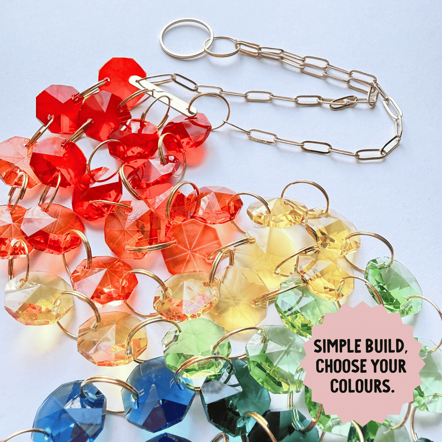 Rainbow Waterfall Prism Suncatcher Kit