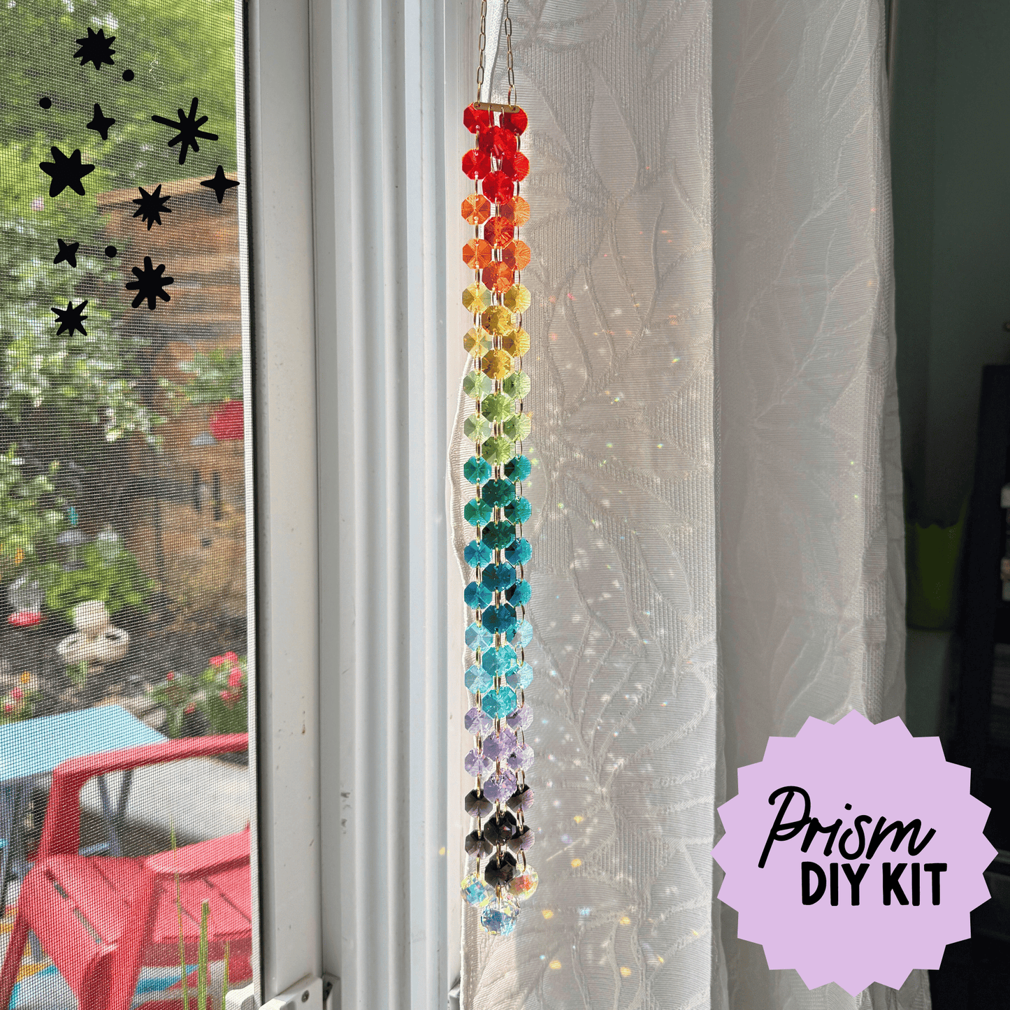 Rainbow Waterfall Prism Suncatcher Kit