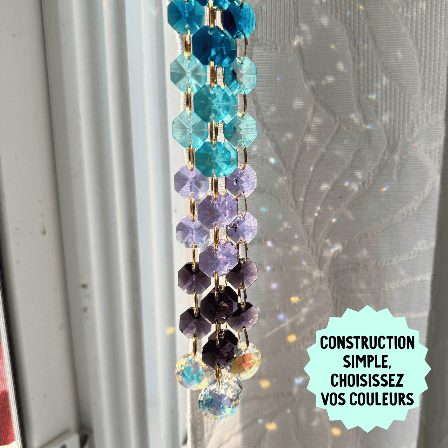 Rainbow Waterfall Prism Suncatcher Kit