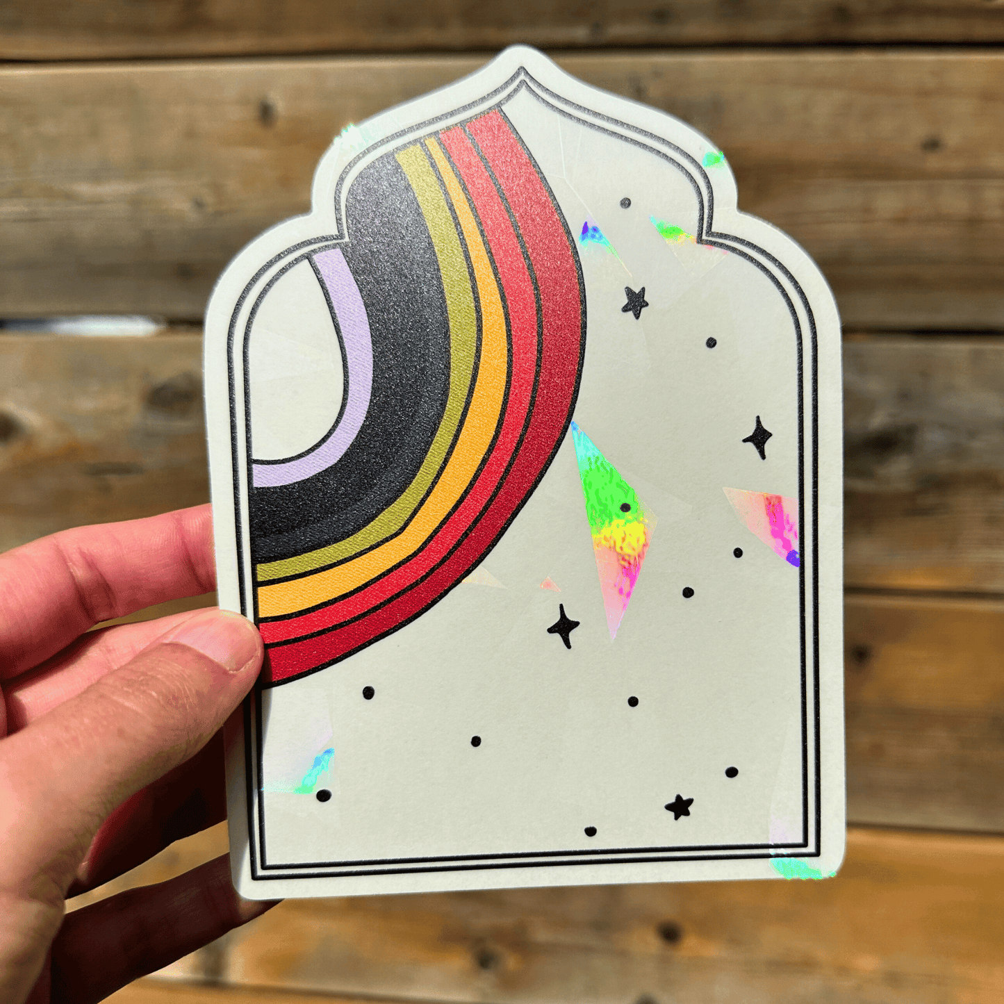 Arabesque Suncatcher Sticker My Sparkling Emporium