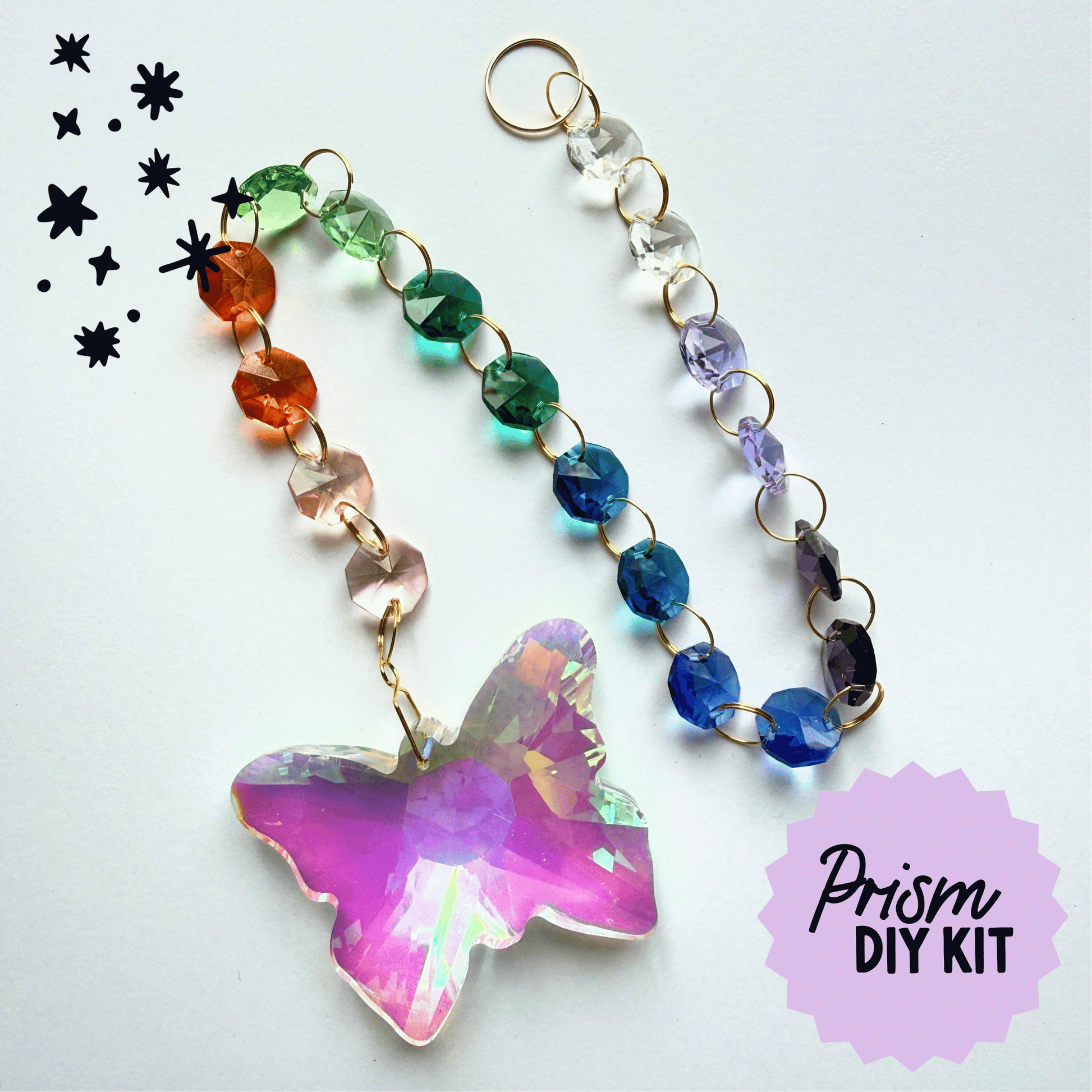 Iridescent Butterfly Prism Suncatcher Kit My Sparkling Emporium