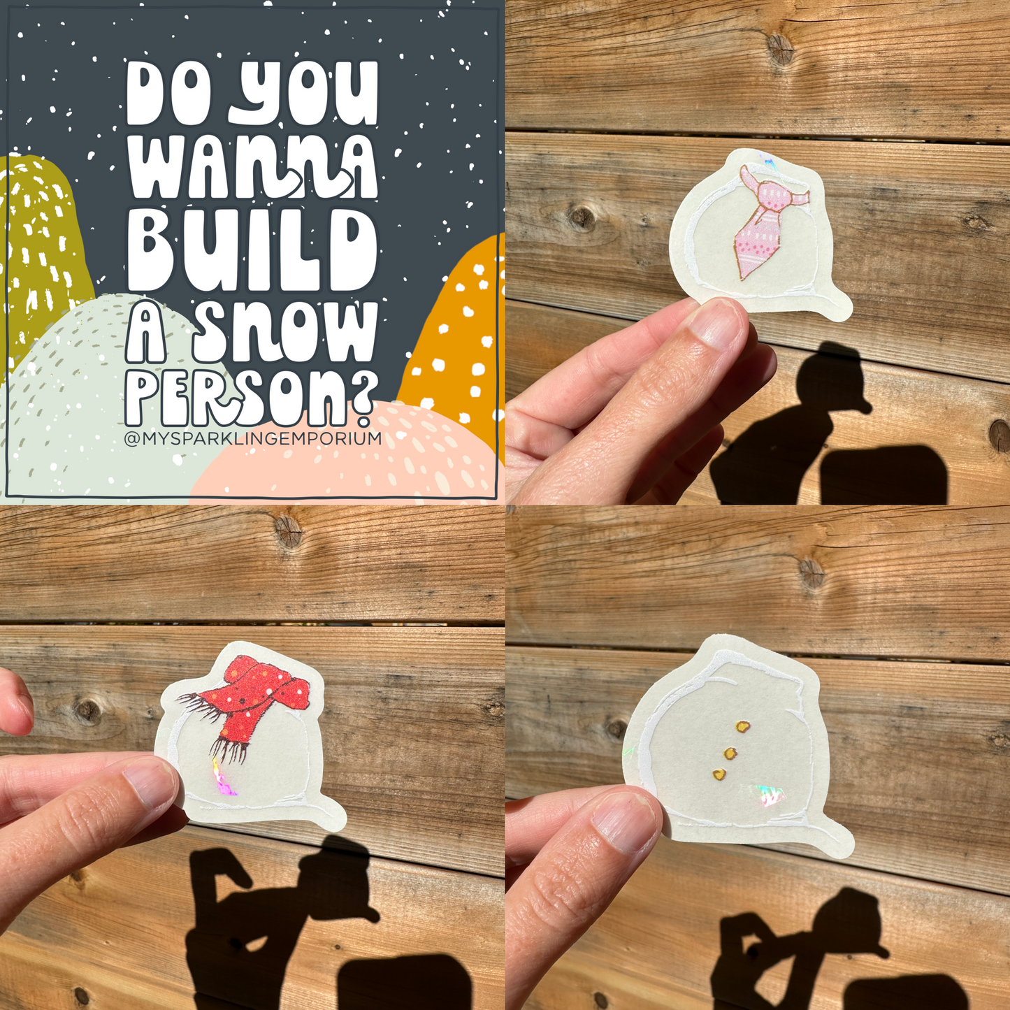 Mystery Snow Day Suncatcher Sticker Kit My Sparkling Emporium