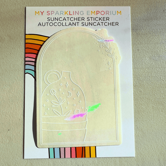 Clay Days Suncatcher Sticker My Sparkling Emporium