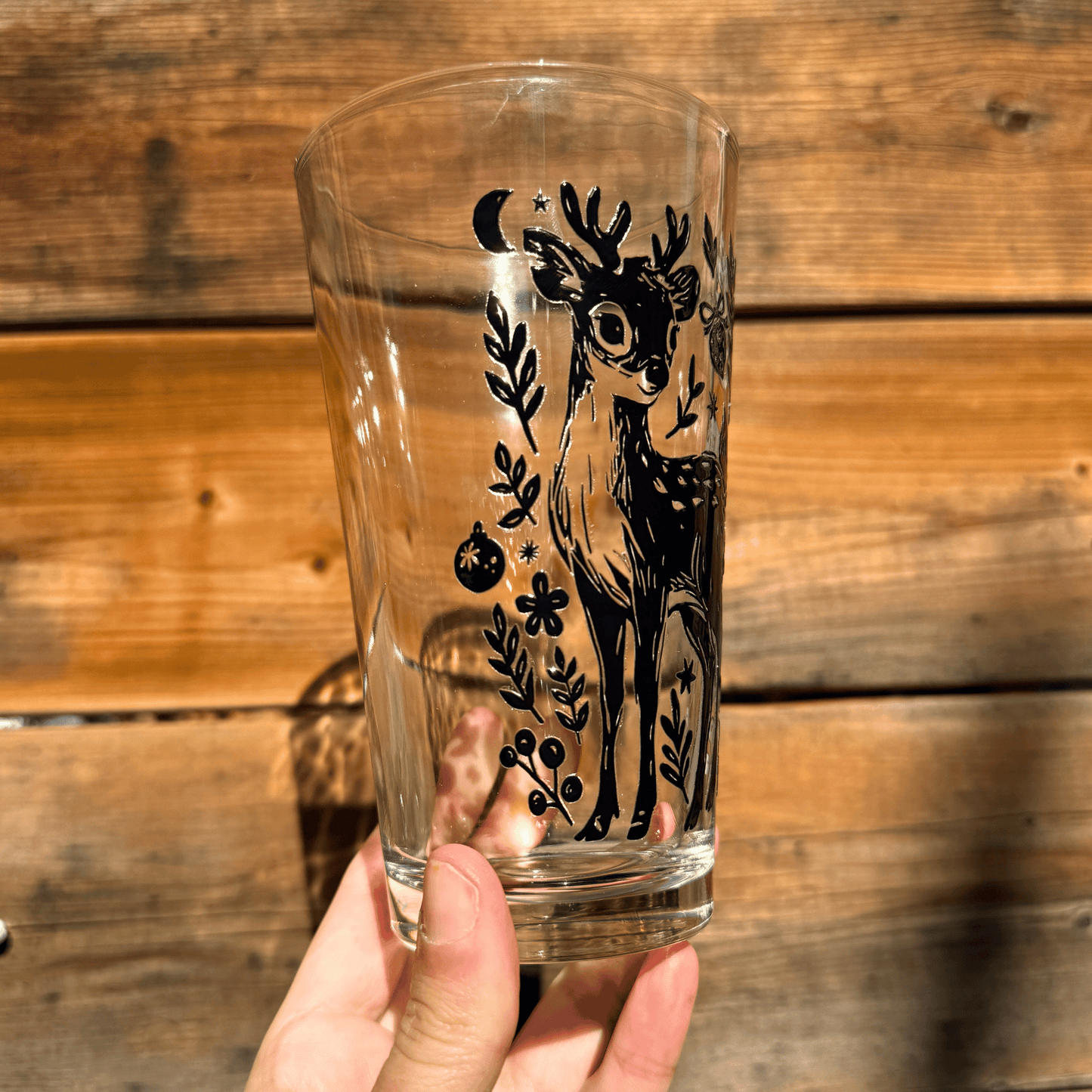 Fawn Pint Glass My Sparkling Emporium