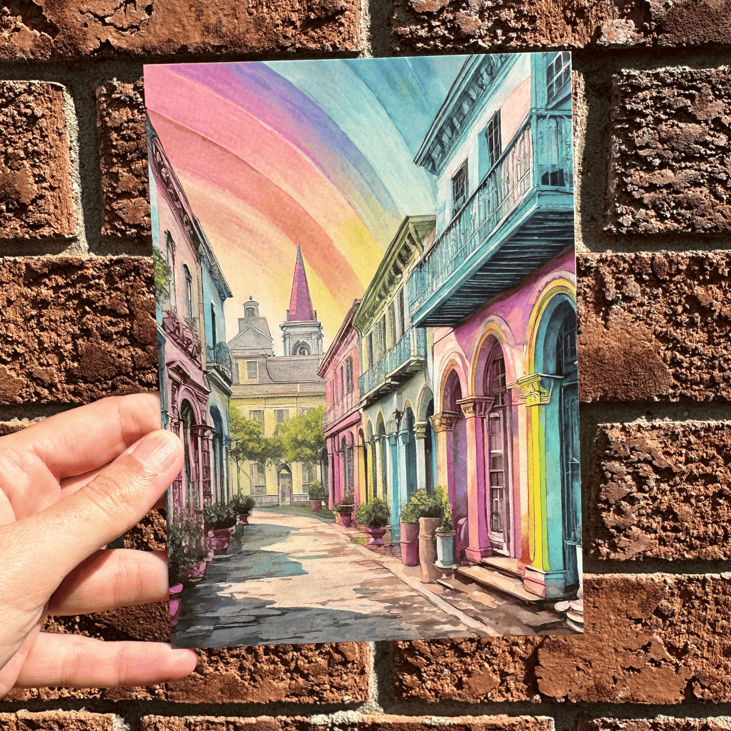 French Quarter Postcard Print My Sparkling Emporium