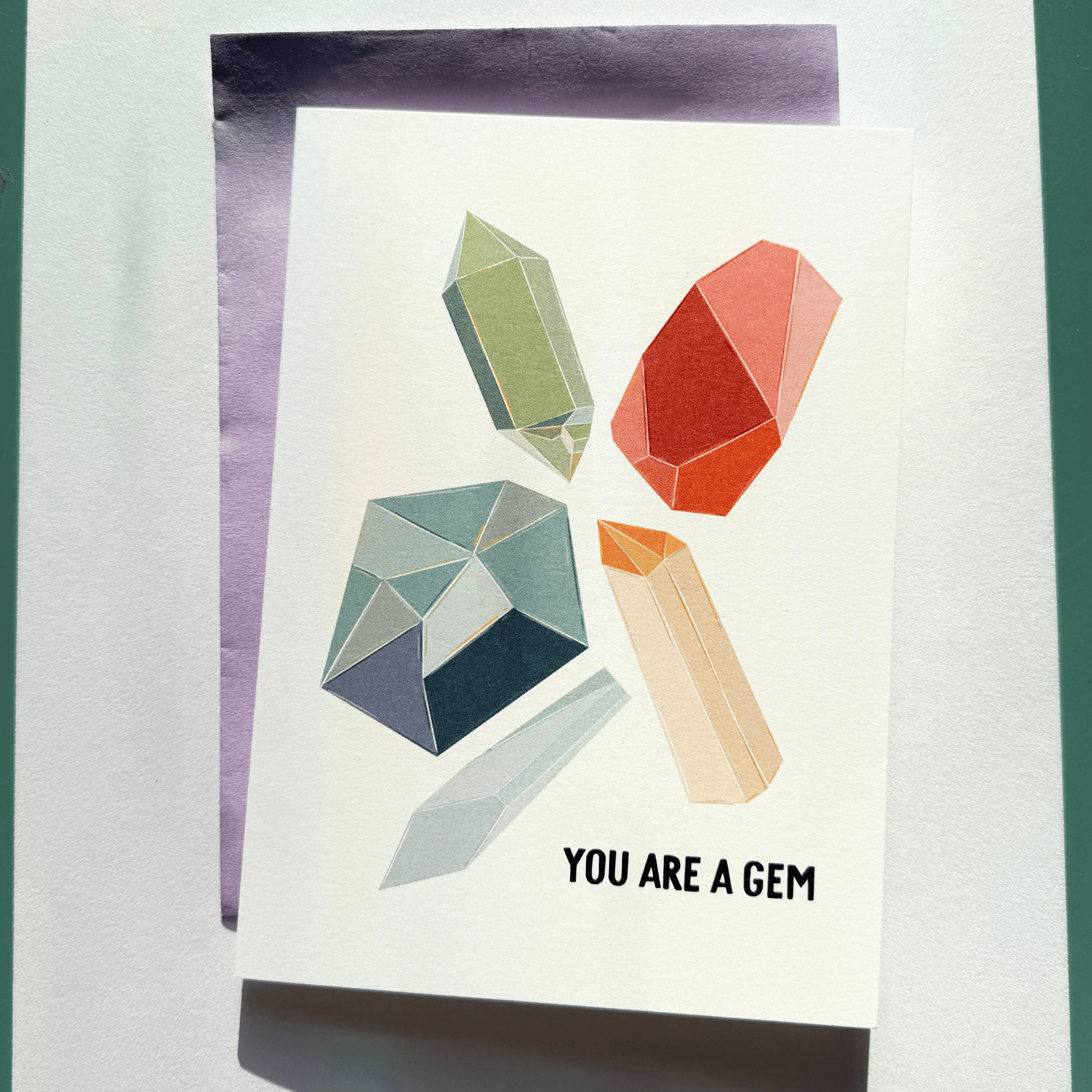 You Are a Gem Sticker Greeting Card My Sparkling Emporium