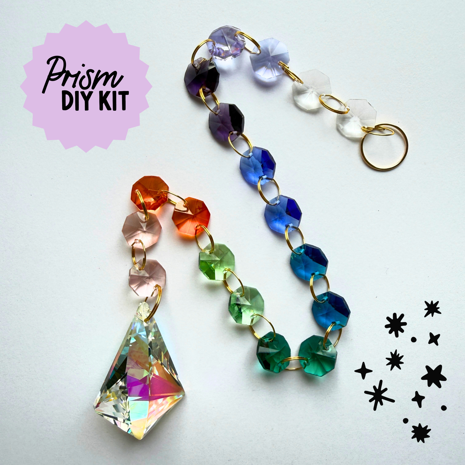 Iridescent Geo Prism Suncatcher Kit My Sparkling Emporium