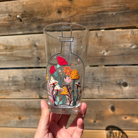 Groovy Garden Pint Glass My Sparkling Emporium
