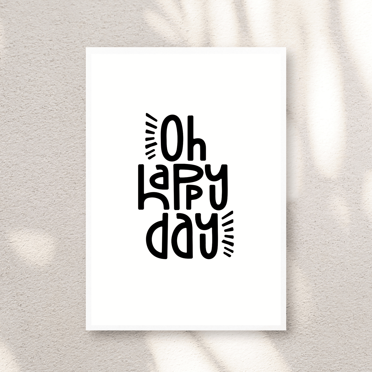 Happy Day Digital Poster My Sparkling Emporium