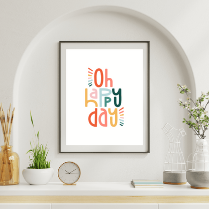 Happy Day Digital Poster My Sparkling Emporium