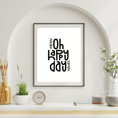 Happy Day Digital Poster My Sparkling Emporium