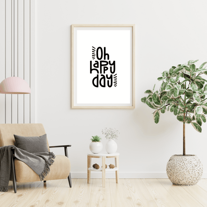 Happy Day Digital Poster My Sparkling Emporium