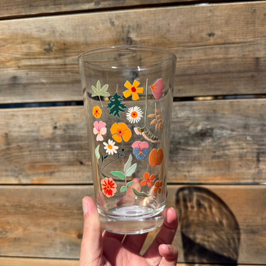 Harvest Garden Pint Glass My Sparkling Emporium