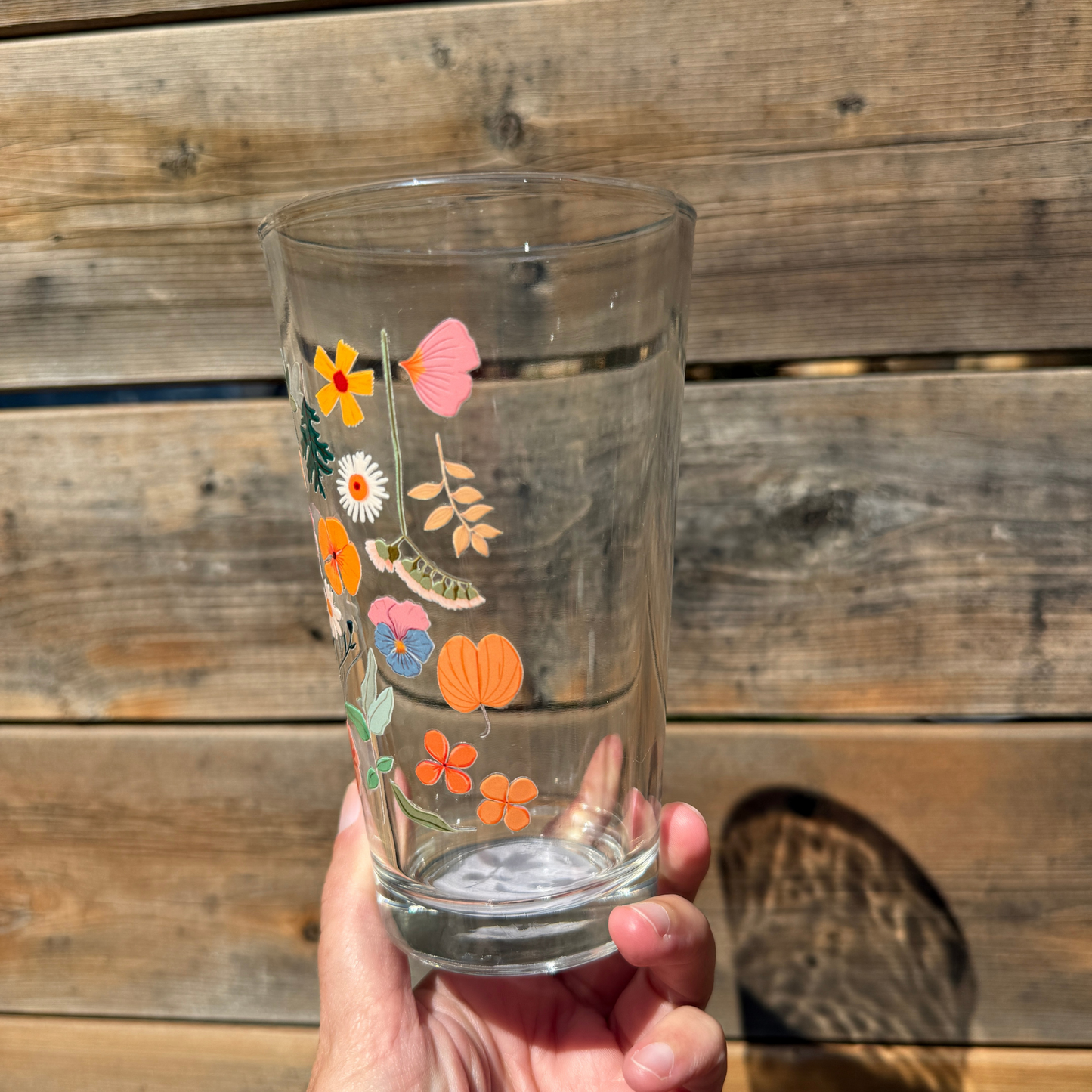 Harvest Garden Pint Glass My Sparkling Emporium