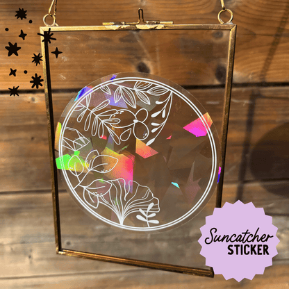 Nature Hoop Suncatcher Sticker My Sparkling Emporium
