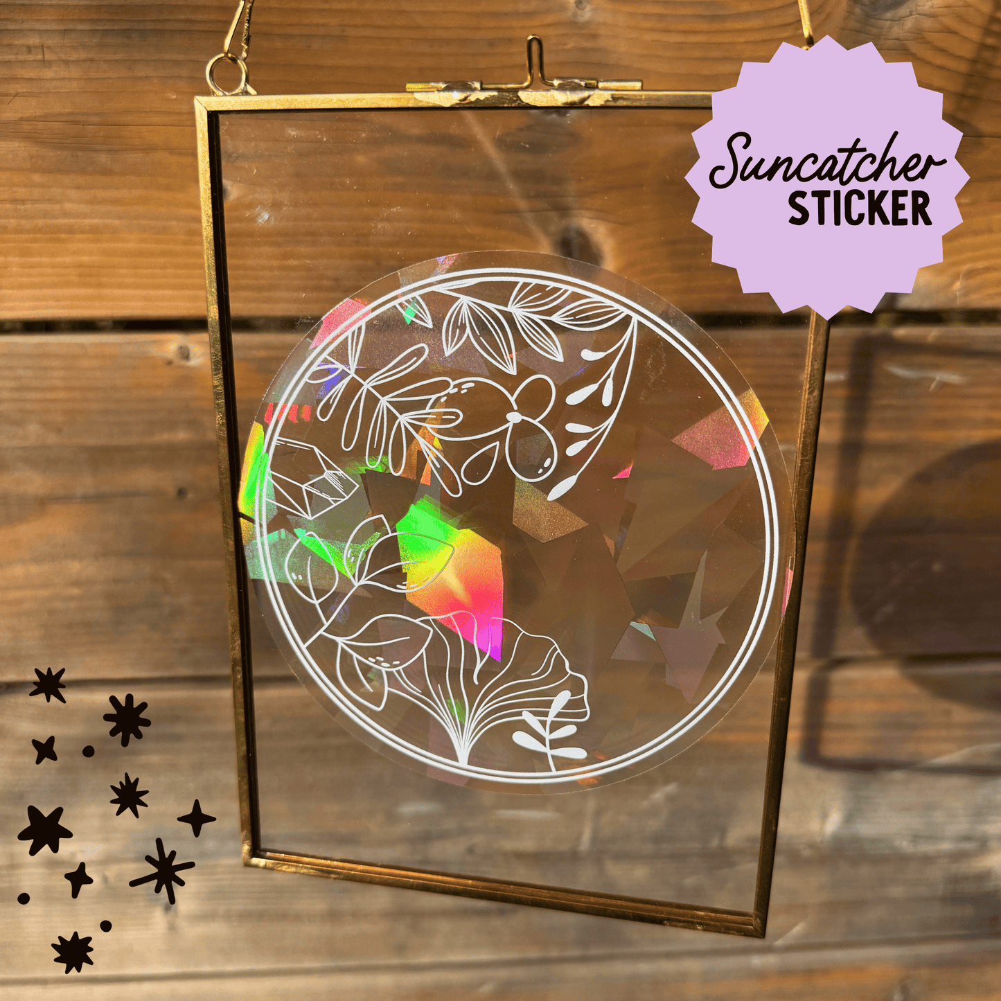 Nature Hoop Suncatcher Sticker My Sparkling Emporium