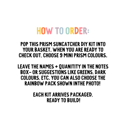 Rainbow Waterfall Prism Suncatcher Kit