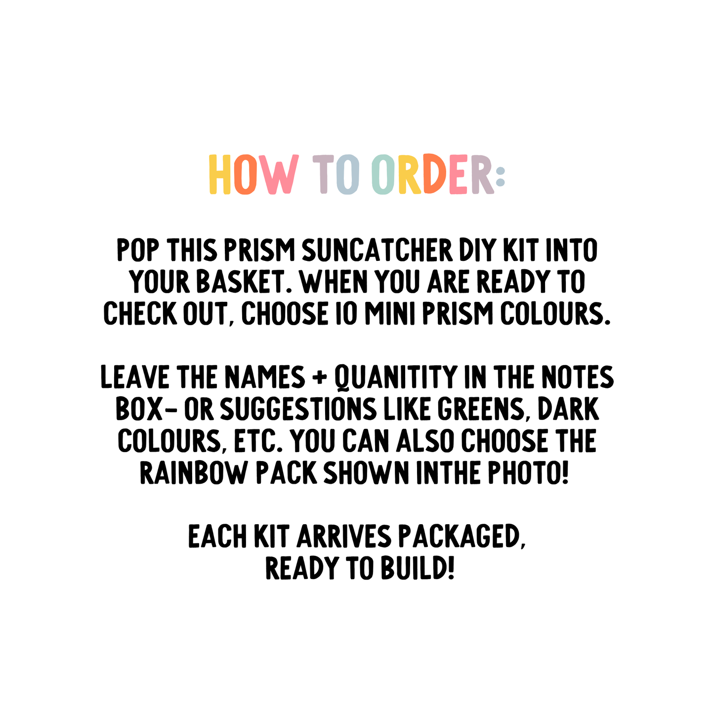 Waterfall Prism Suncatcher Kit