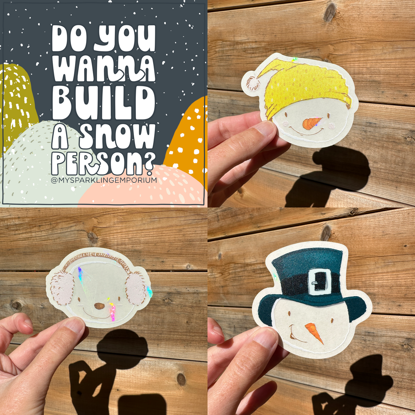 Mystery Snow Day Suncatcher Sticker Kit My Sparkling Emporium